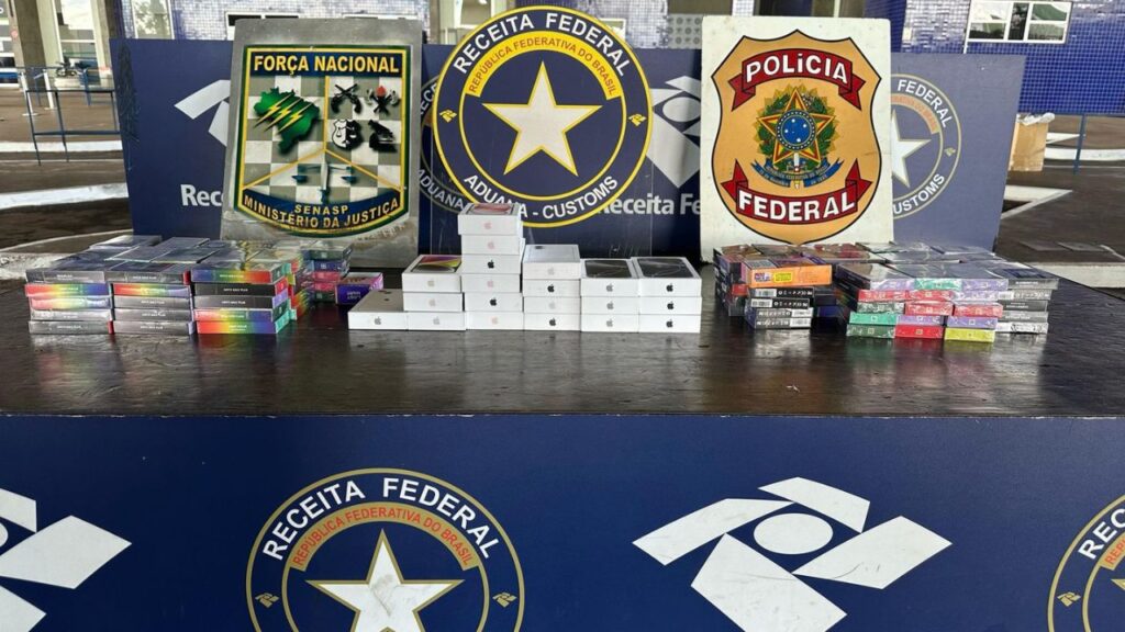 Apreensão de eletrônicos e cigarros eletrônicos na Ponte da Amizade