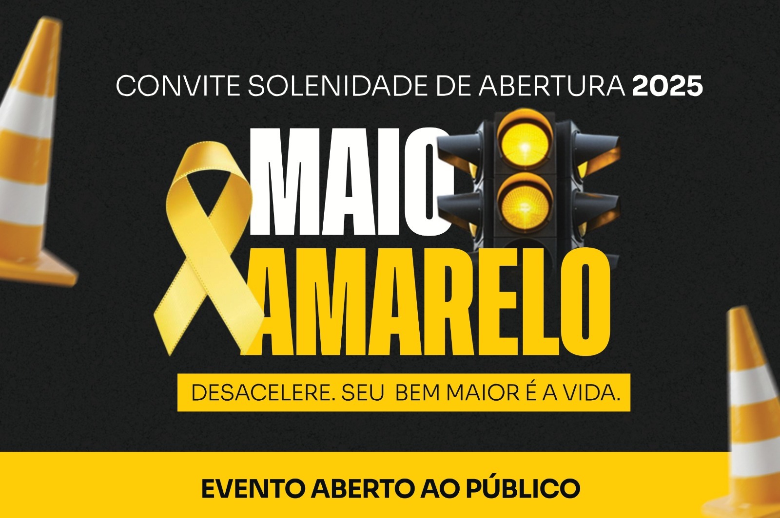 Maio Amarelo 2025 em Foz do Iguaçu.