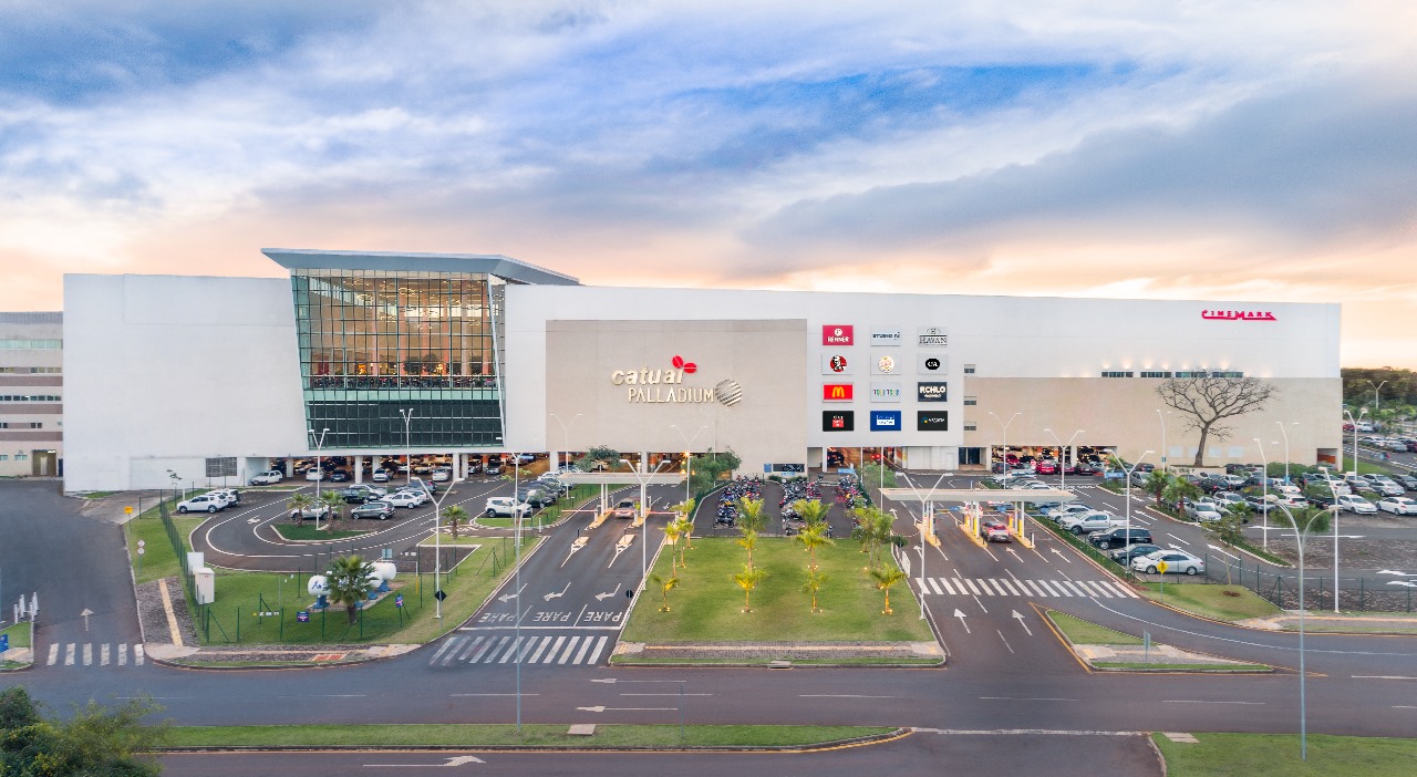 Vista aérea do Shopping Catuaí Palladium. Foto: Divulgação Assessoria.