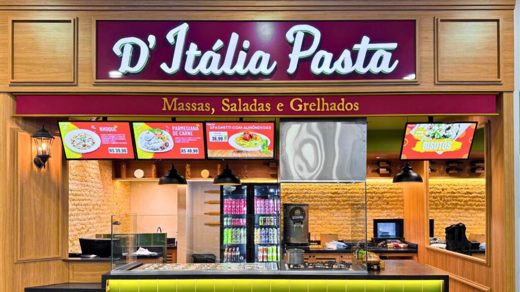 Restaurante D’Italia Pasta, no Cataratas JL Shopping.