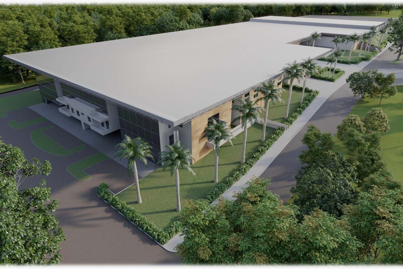 Projeção de como ficará o imóvel do Centro de Convenções de Foz do Iguaçu após a desapropiação. Foto: Divulgação